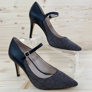 Louise et Cie Mixed Media Tweed Pointy Toe Pumps